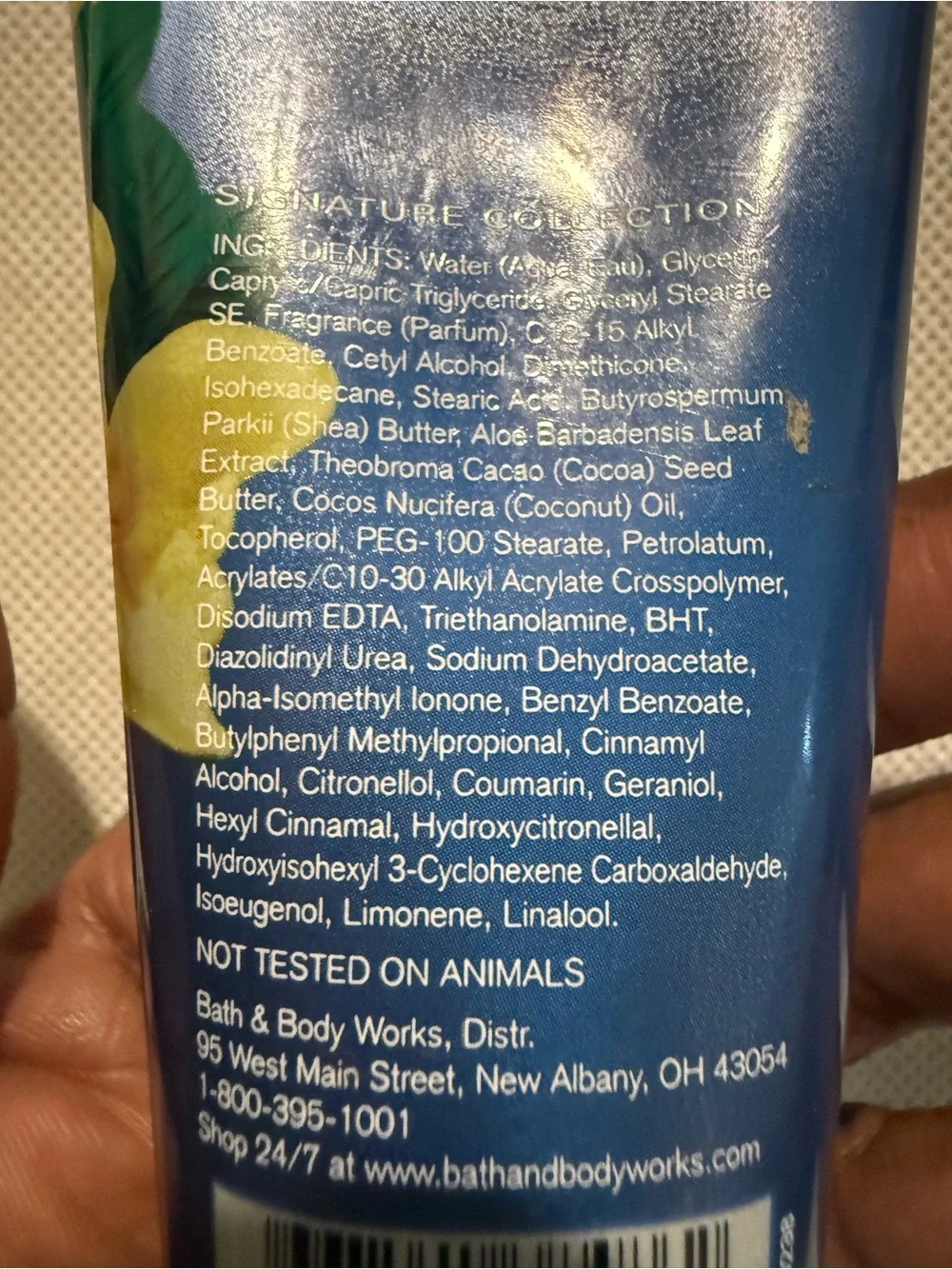 Bath & Body Works Moonlight Path Ultra Shea Body Cream - Blue